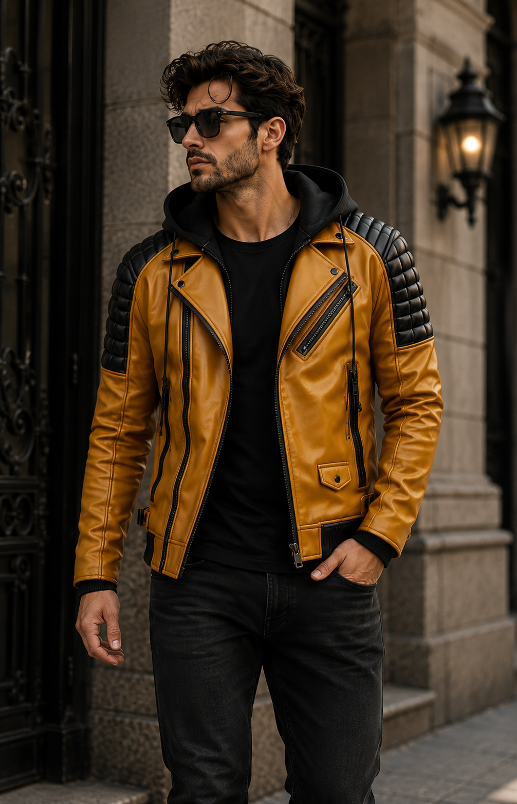 Hooded Leather Jackets
