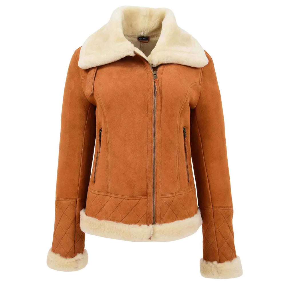 Women’s Merino Sheepskin Aviator Jacket