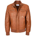 Men’s Leather Bomber Flight Jacket