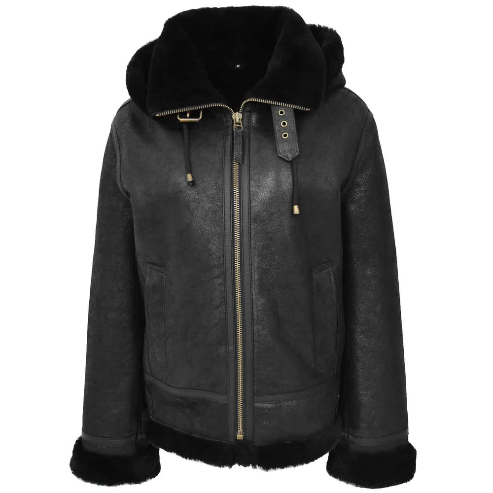 Women's Genuine Sheepskin B3 Bomber Jacket