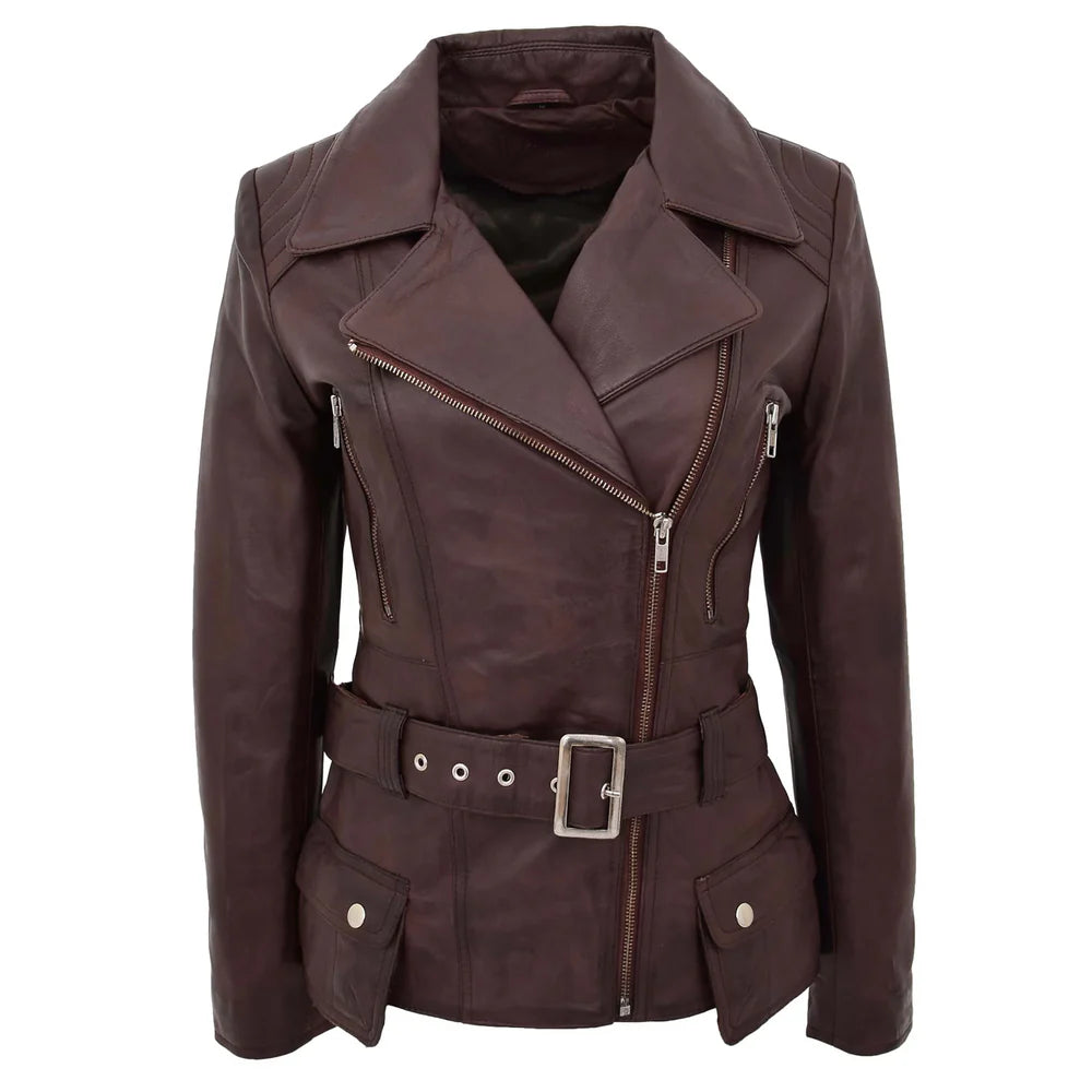 Women’s Leather Motorcycle Jacket