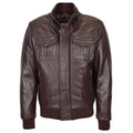 Men’s Leather Bomber Flight Jacket