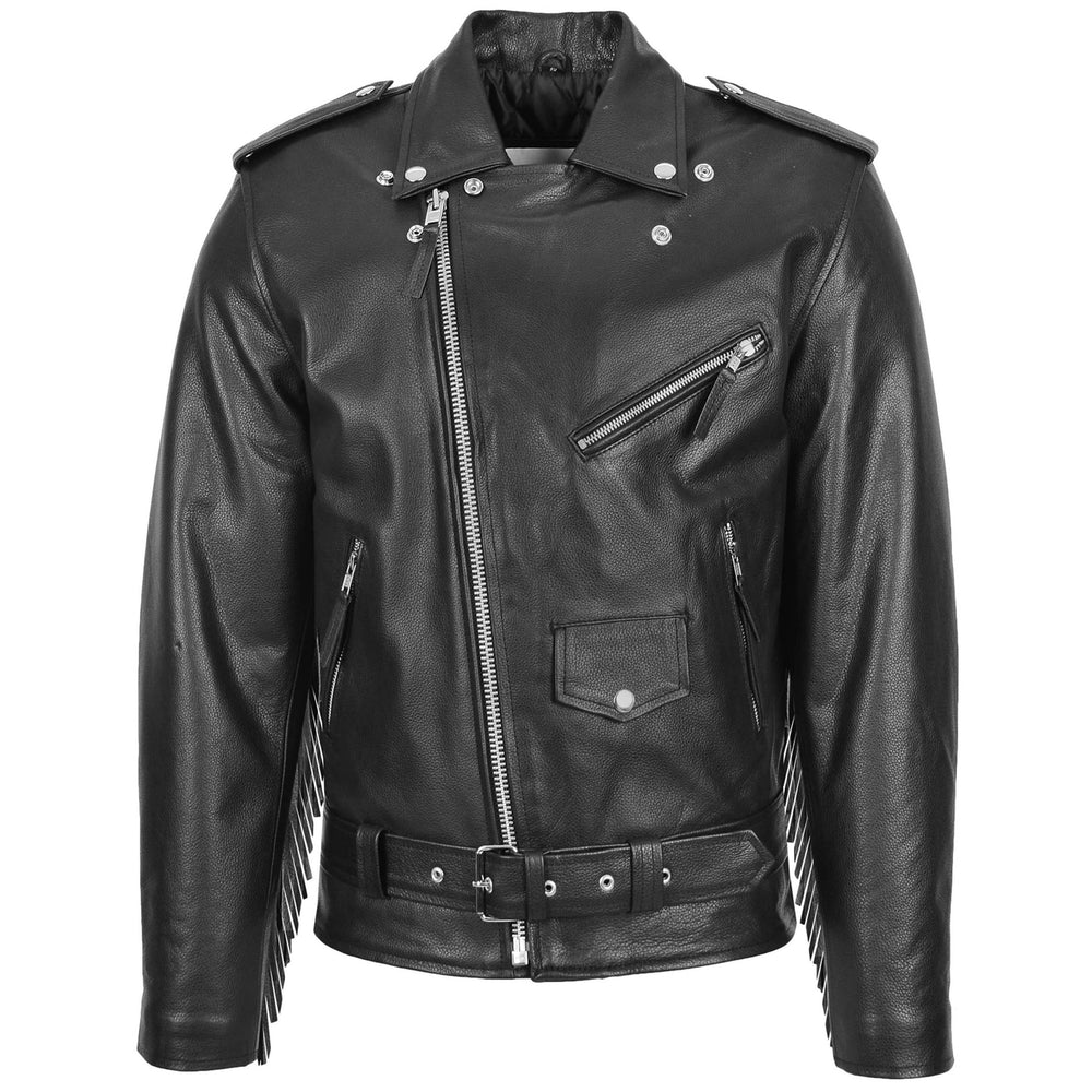 Men's Biker Brando Leather Jacket