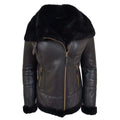 Women’s Merino Sheepskin Aviator Leather Jacket