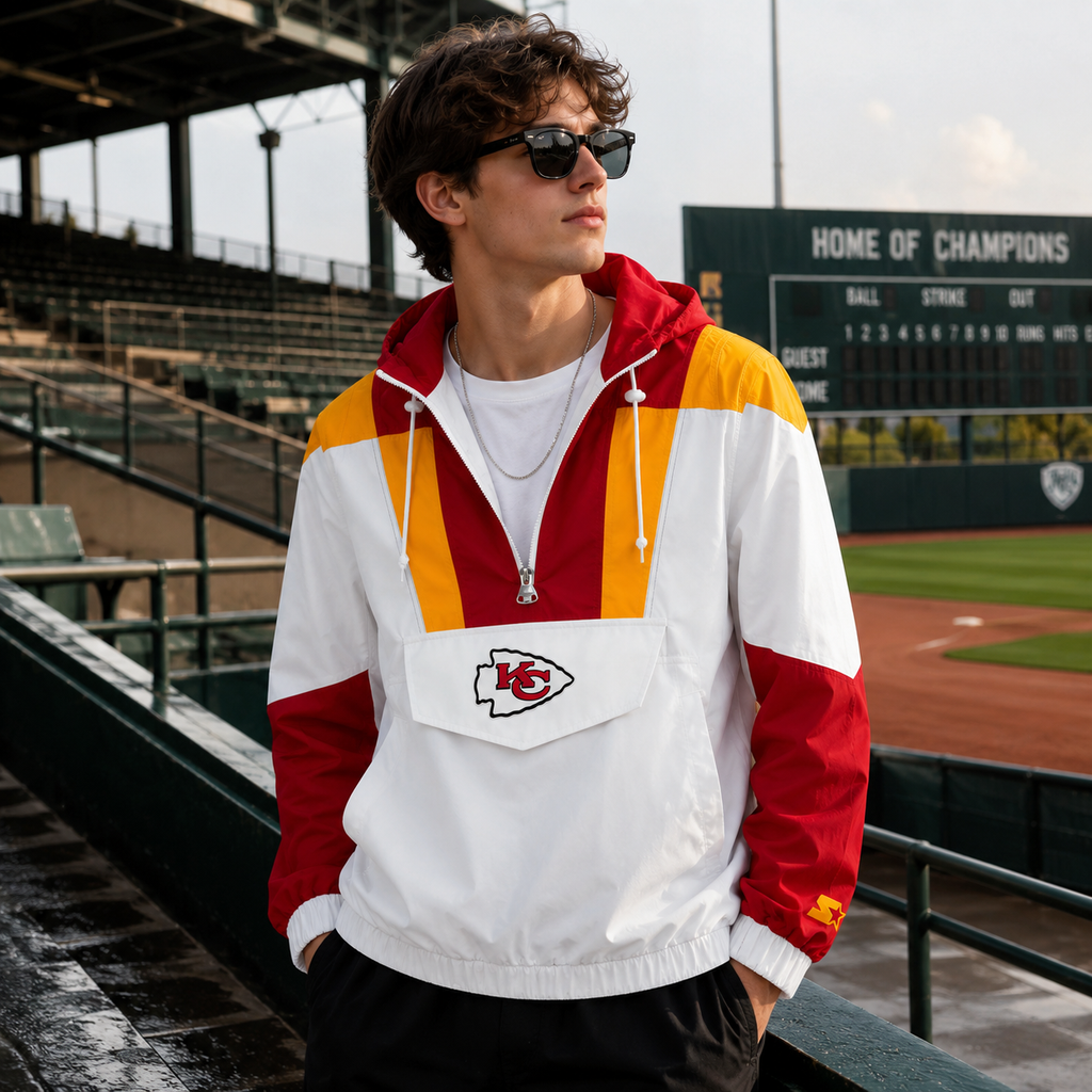 Kansas City Chiefs White Starter Jacket