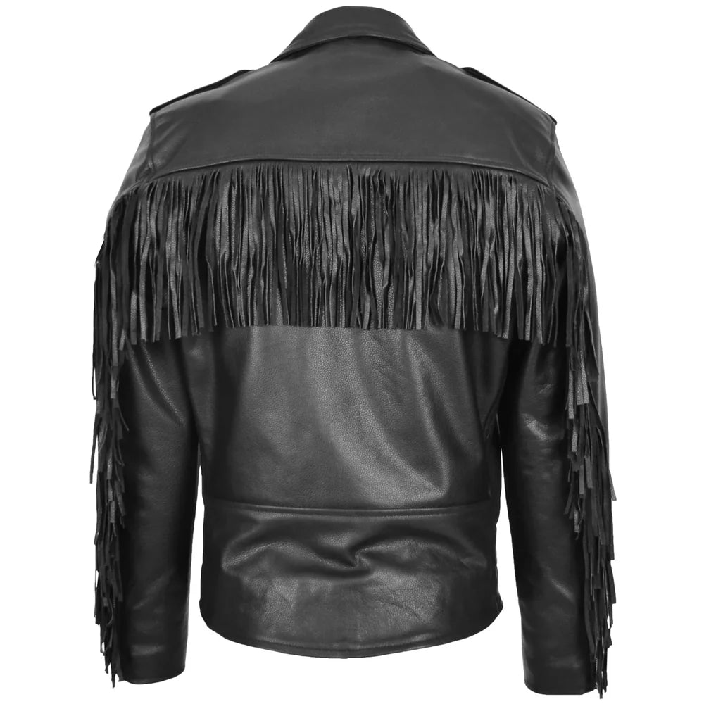 Men's Biker Brando Leather Jacket