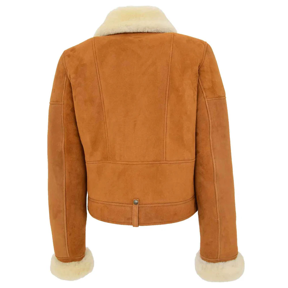 Women’s Sheepskin Aviator Pilot Jacket