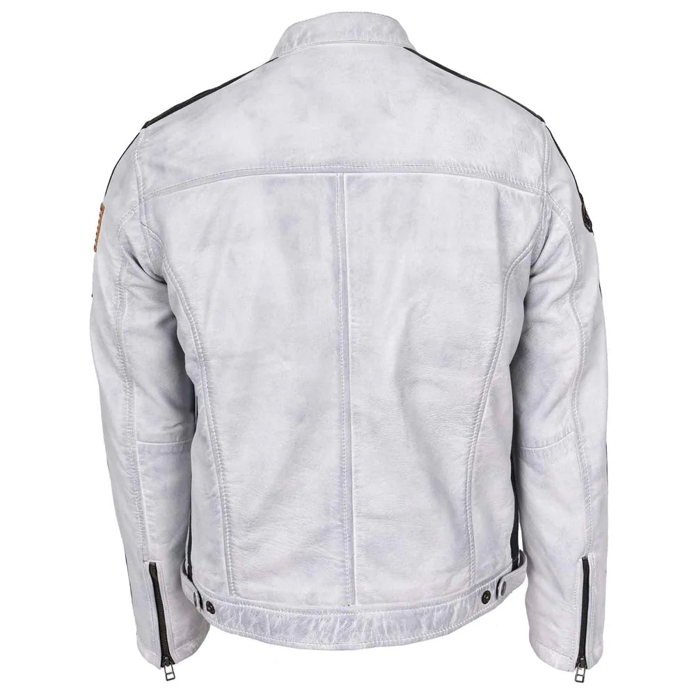 Men’s Real Leather Biker Jacket