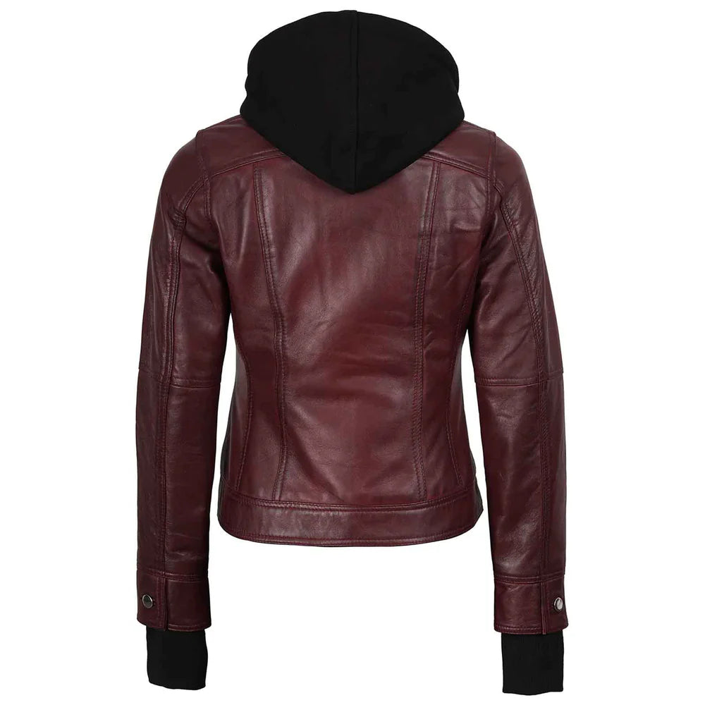 Women's Bomber  Jacket with Hood