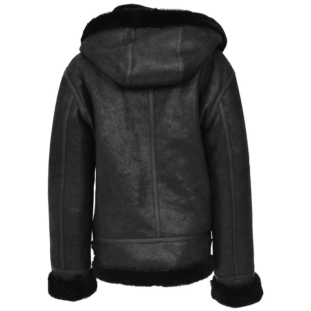 Women's Genuine Sheepskin B3 Bomber Jacket