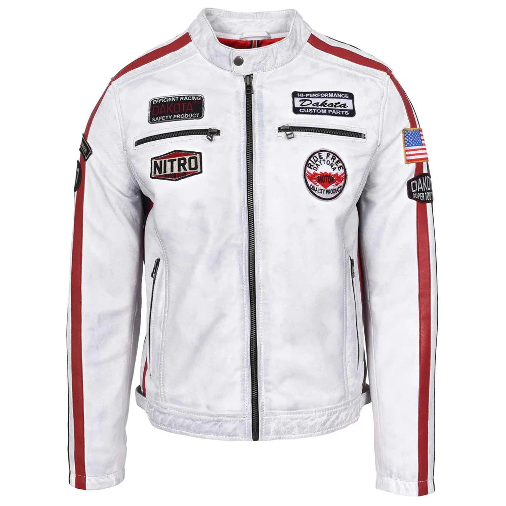 Men’s Real Leather Biker Jacket