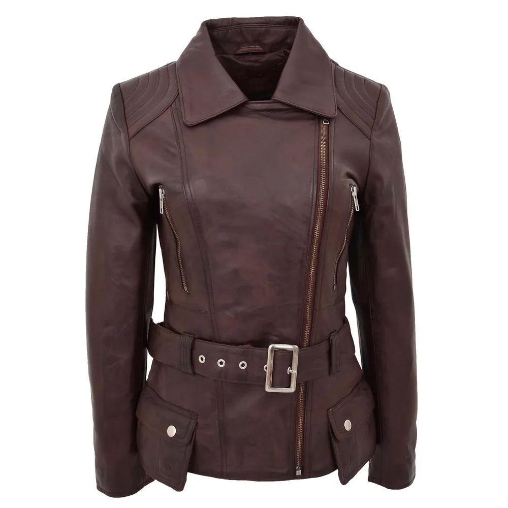 Women’s Leather Motorcycle Jacket