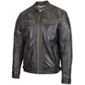 Lightweight Men's Biker Style Leather Jacket
