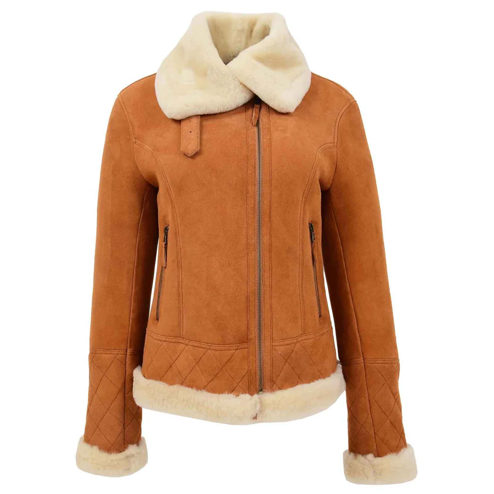 Women’s Merino Sheepskin Aviator Jacket