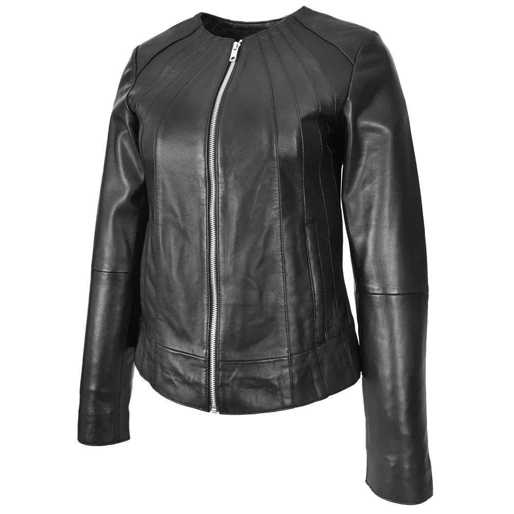 Women’s Real Leather Classic Jacket