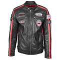 Men’s Black Leather Biker Jacket