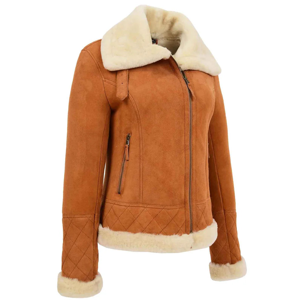 Women’s Merino Sheepskin Aviator Jacket