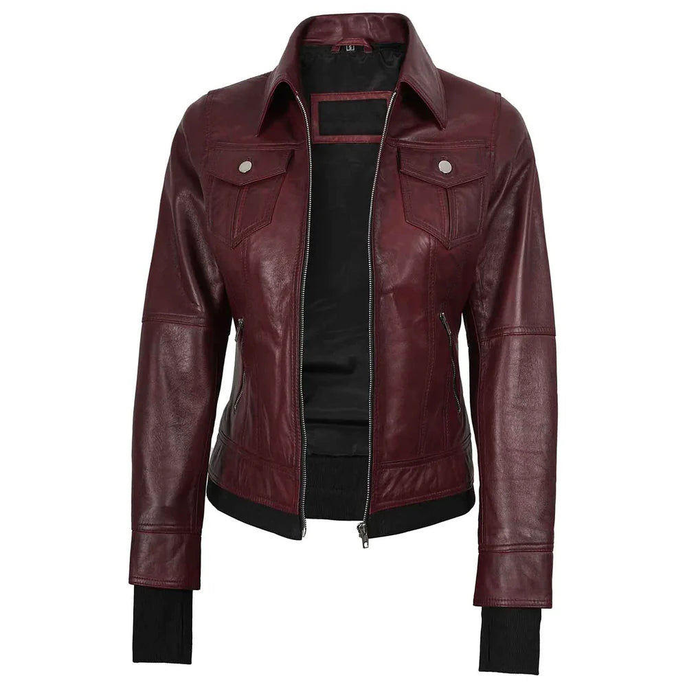 Women's Bomber  Jacket with Hood