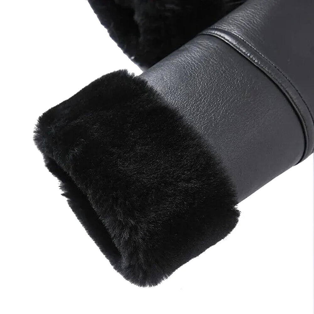 Women's B3 Bomber Jacket – Black Shearling Aviator