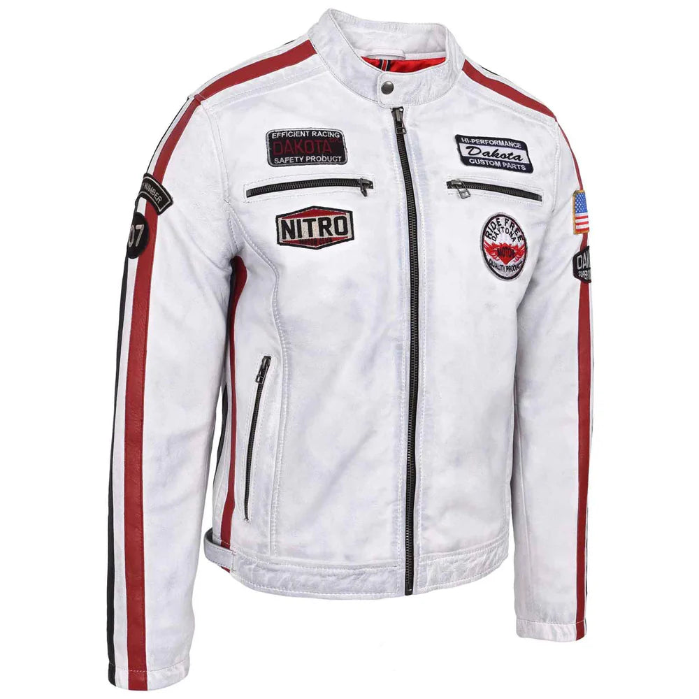 Men’s Real Leather Biker Jacket