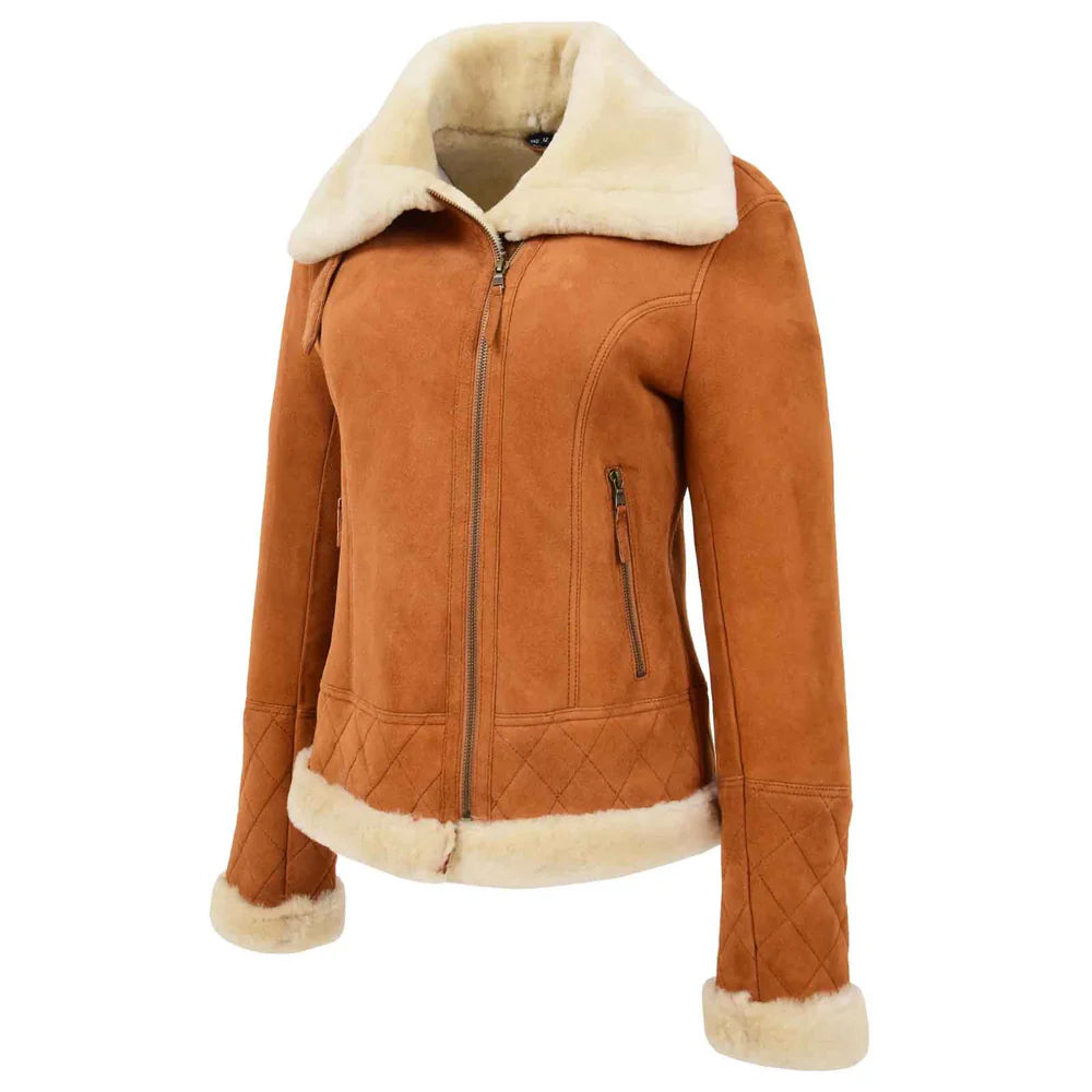 Women’s Merino Sheepskin Aviator Jacket