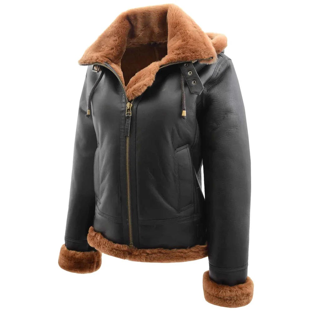 Women's Genuine Sheepskin B3 Pilot Jacket