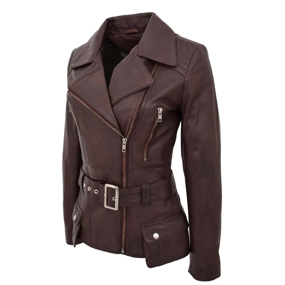 Women’s Leather Motorcycle Jacket