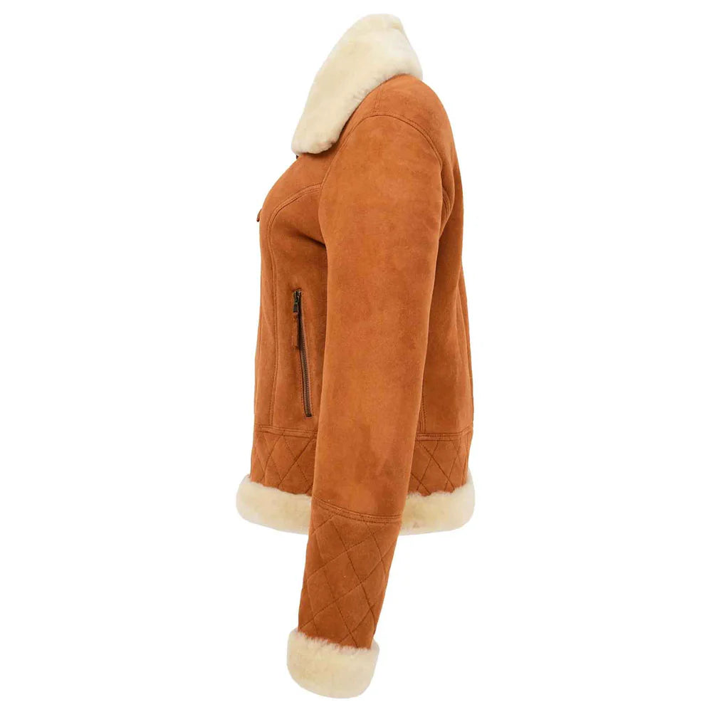 Women’s Merino Sheepskin Aviator Jacket