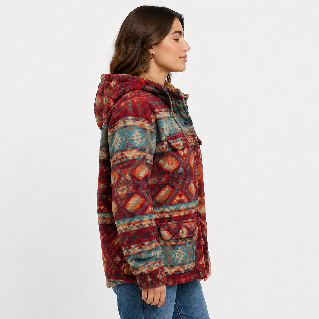 Women's Aztec Western Sherpa Jacket 