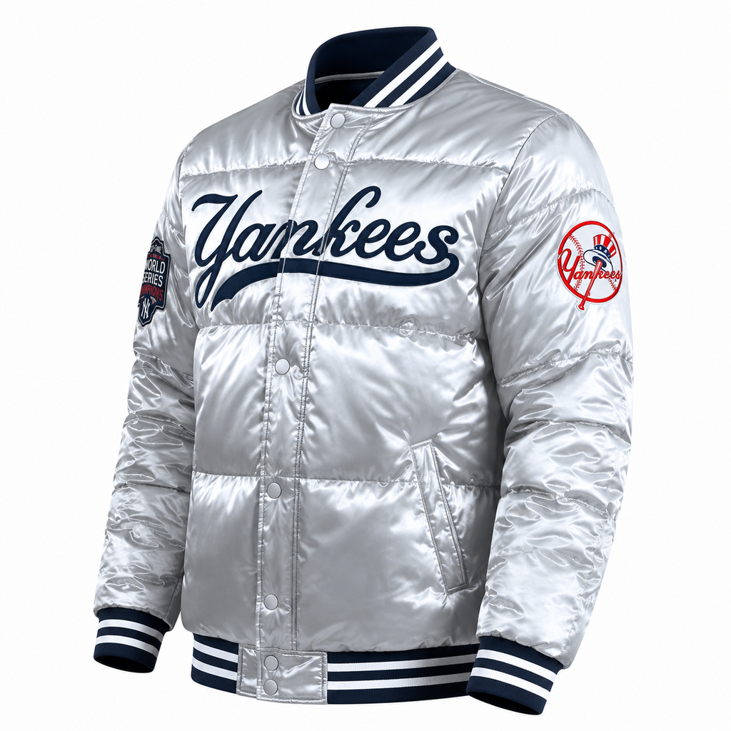 Yankees Bomber Satin Jacket