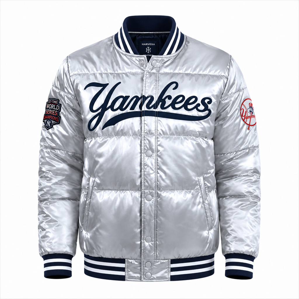 Yankees Bomber Satin Jacket