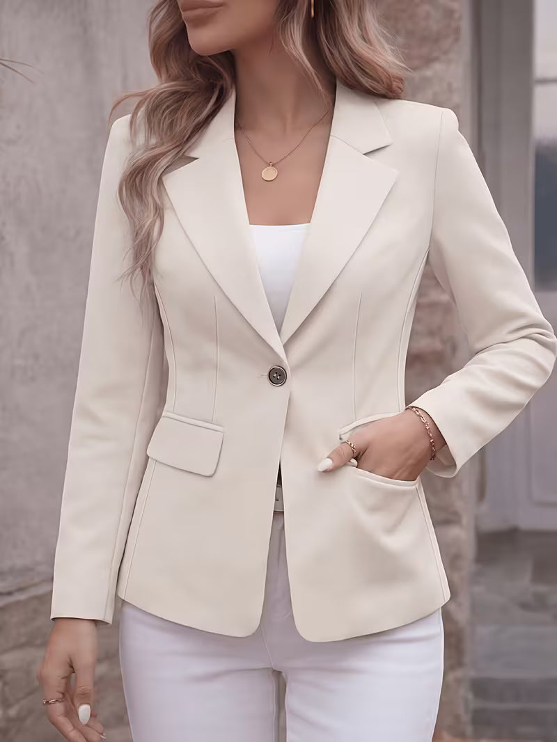 Slim-Fit Single-Button Blazer