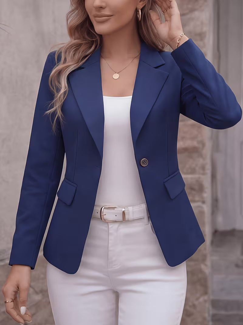 Slim-Fit Single-Button Blazer
