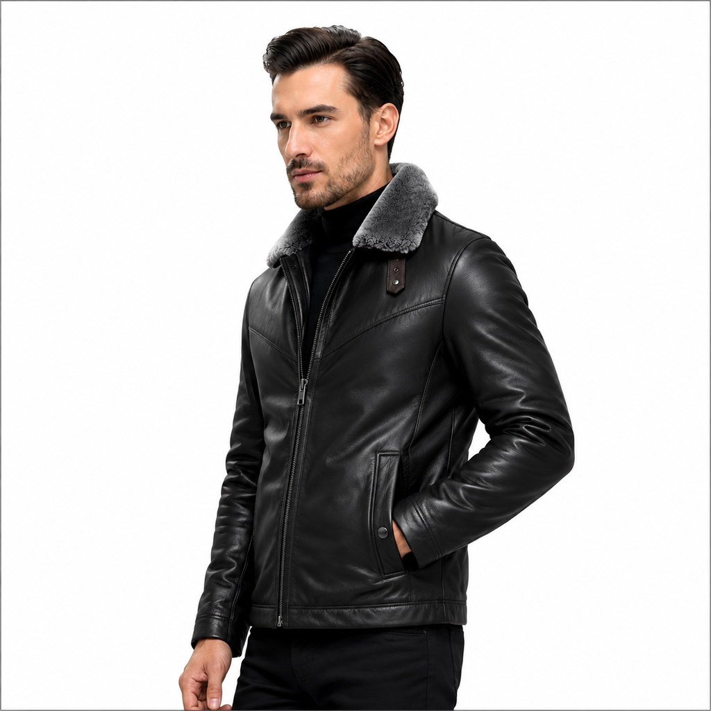 Men's leather jacket