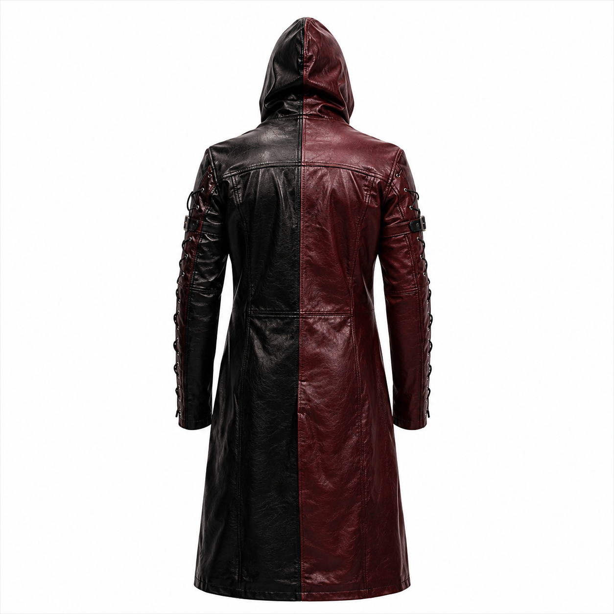 Genuine Leather Gothic Motorcycle Coat
