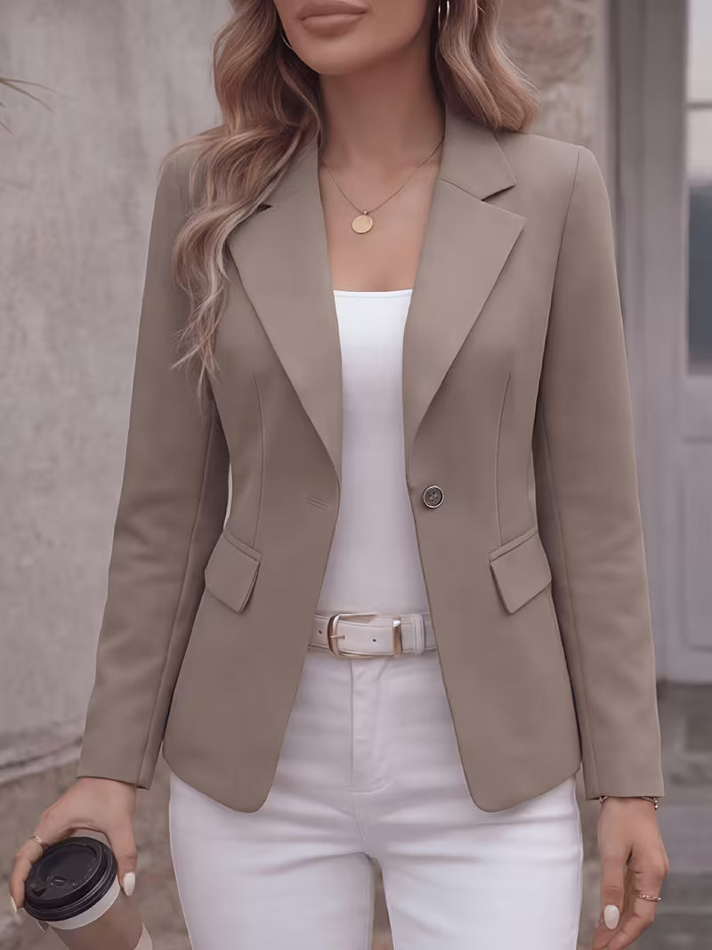 Slim-Fit Single-Button Blazer
