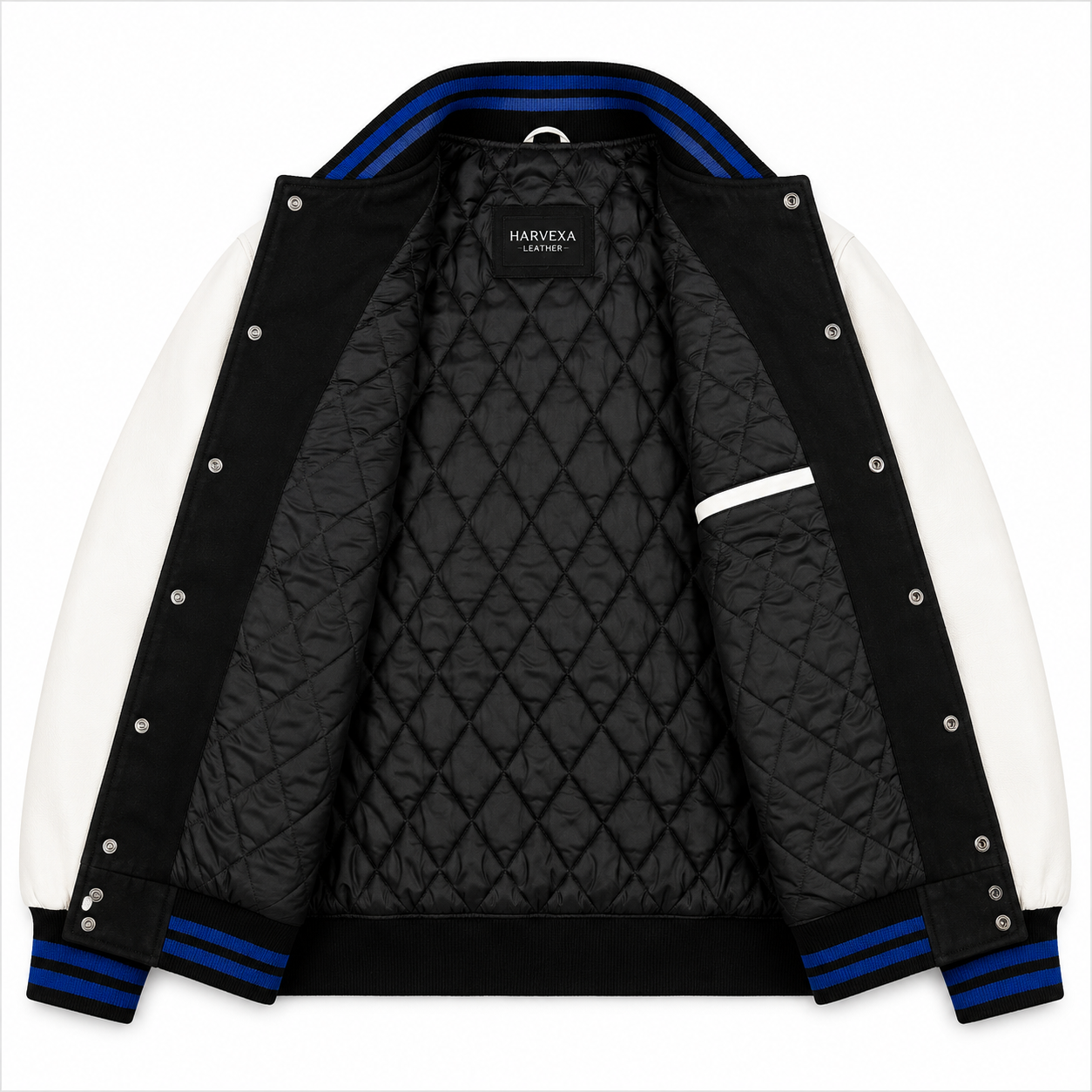 LA Rams Varsity Jacket with Work in the Dark Quote and LA Patch