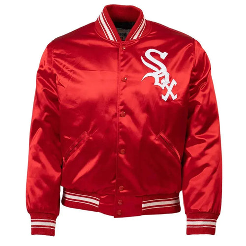 Chicago White Sox 1971 Authentic Vintage Satin Red Varsity Jacket
