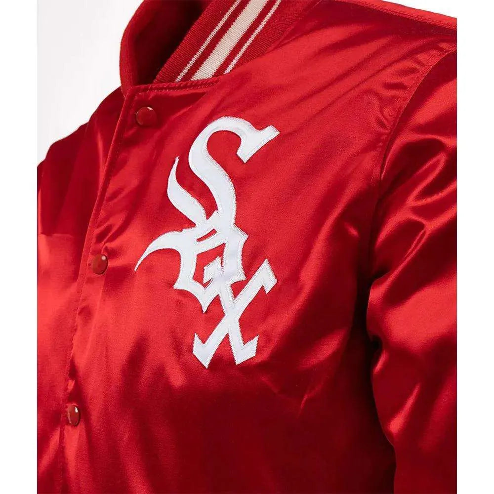 Chicago White Sox 1971 Authentic Vintage Satin Red Varsity Jacket
