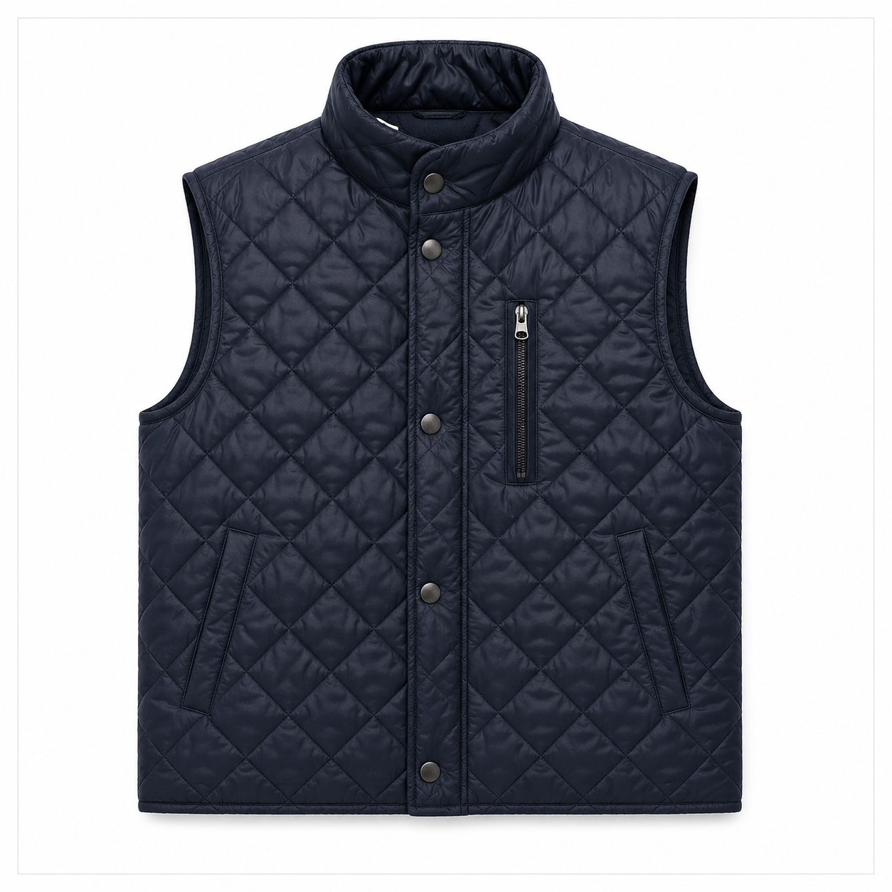Women's pink diamond-quilted vest