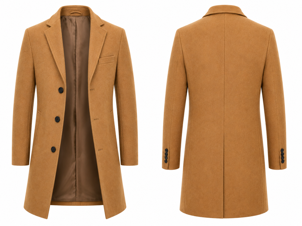 Classic Single-Breasted Wool coat