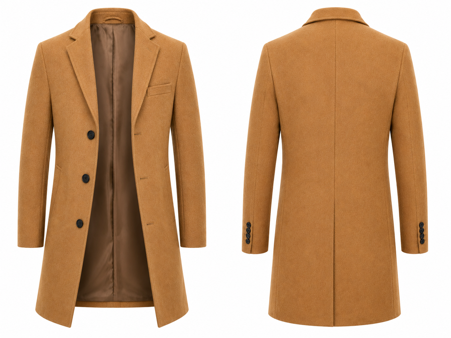 Classic Single-Breasted Wool coat