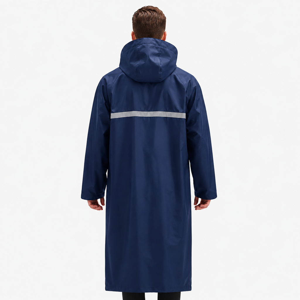 Men's Full-Length Hooded Raincoat