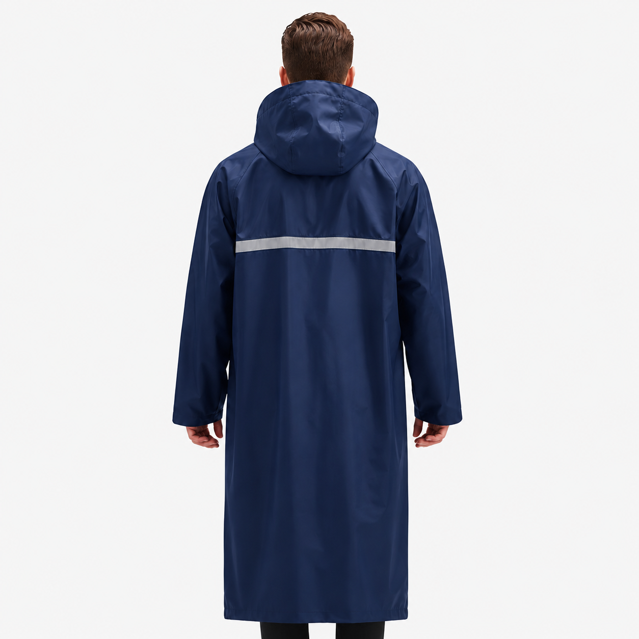 Men's Full-Length Hooded Raincoat