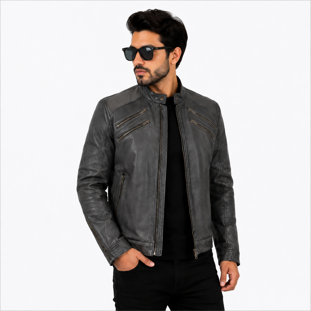 Michael Jackson Beat It MaroonLeather Jacket