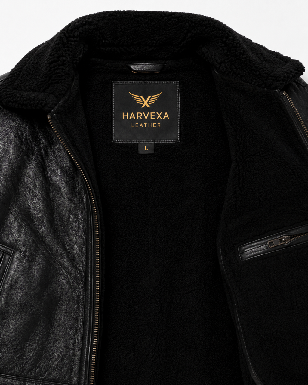 Men's Stealth Black Aviator Jacket