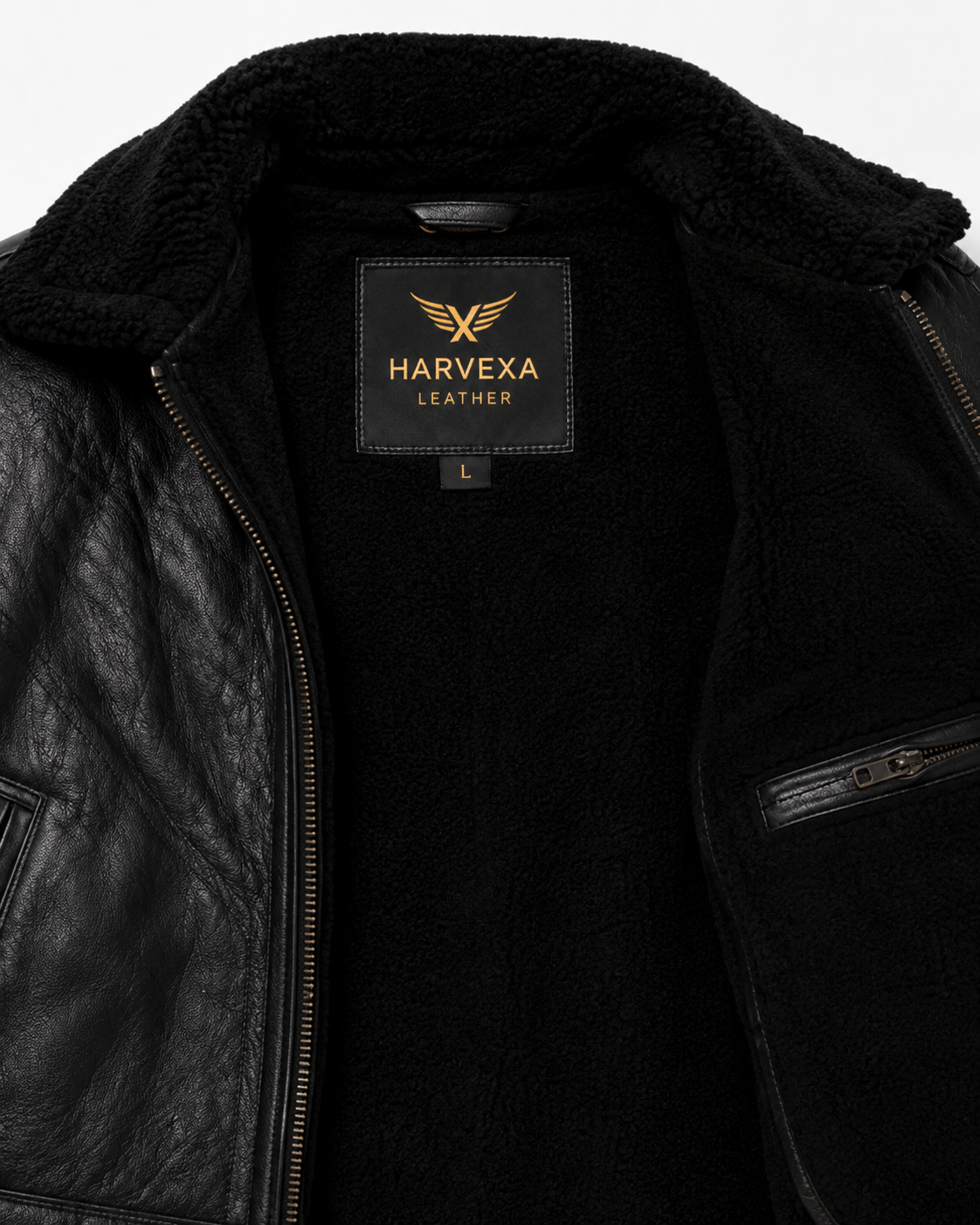Men's Stealth Black Aviator Jacket