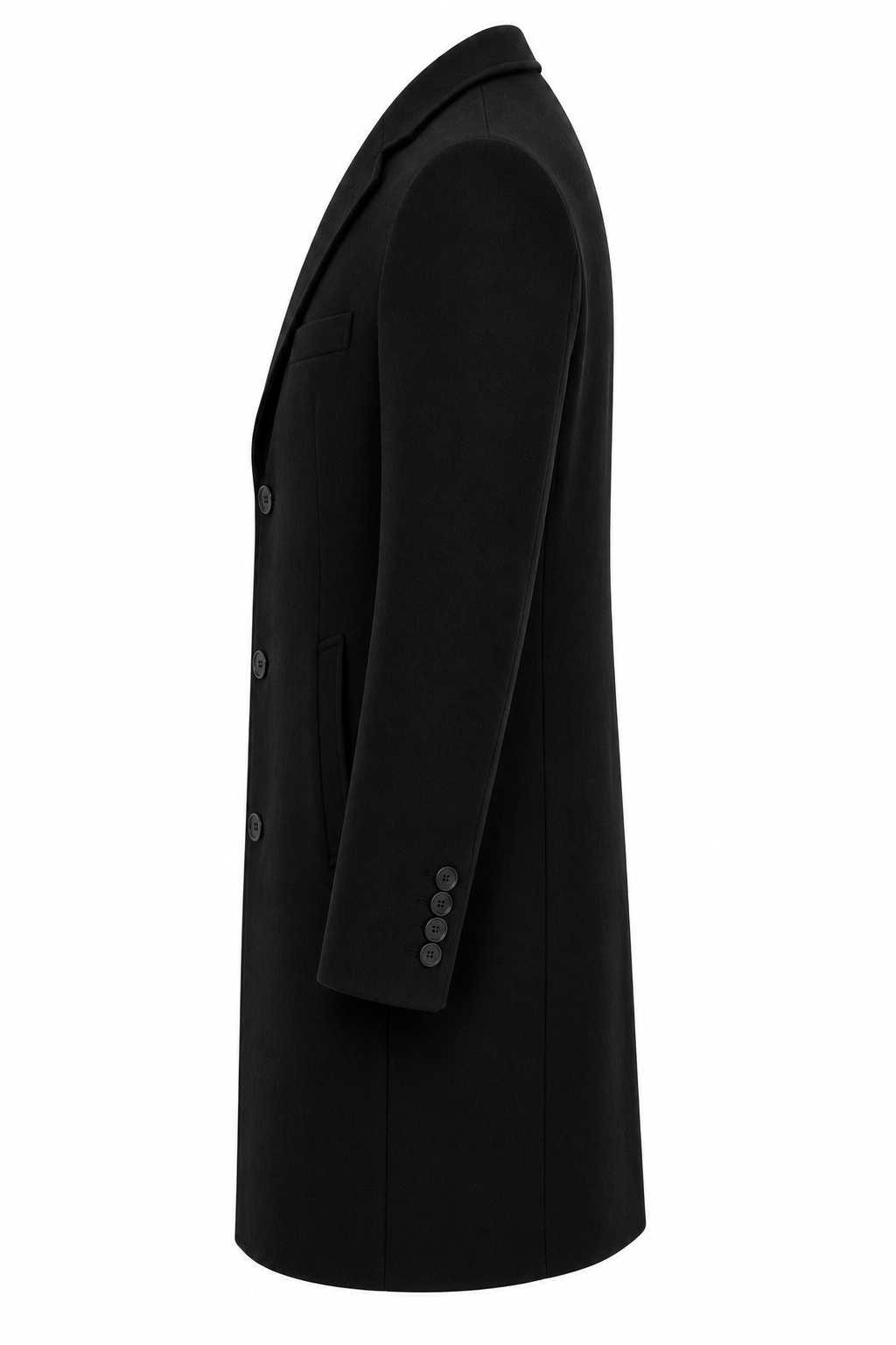 Classic Single-Breasted Wool coat