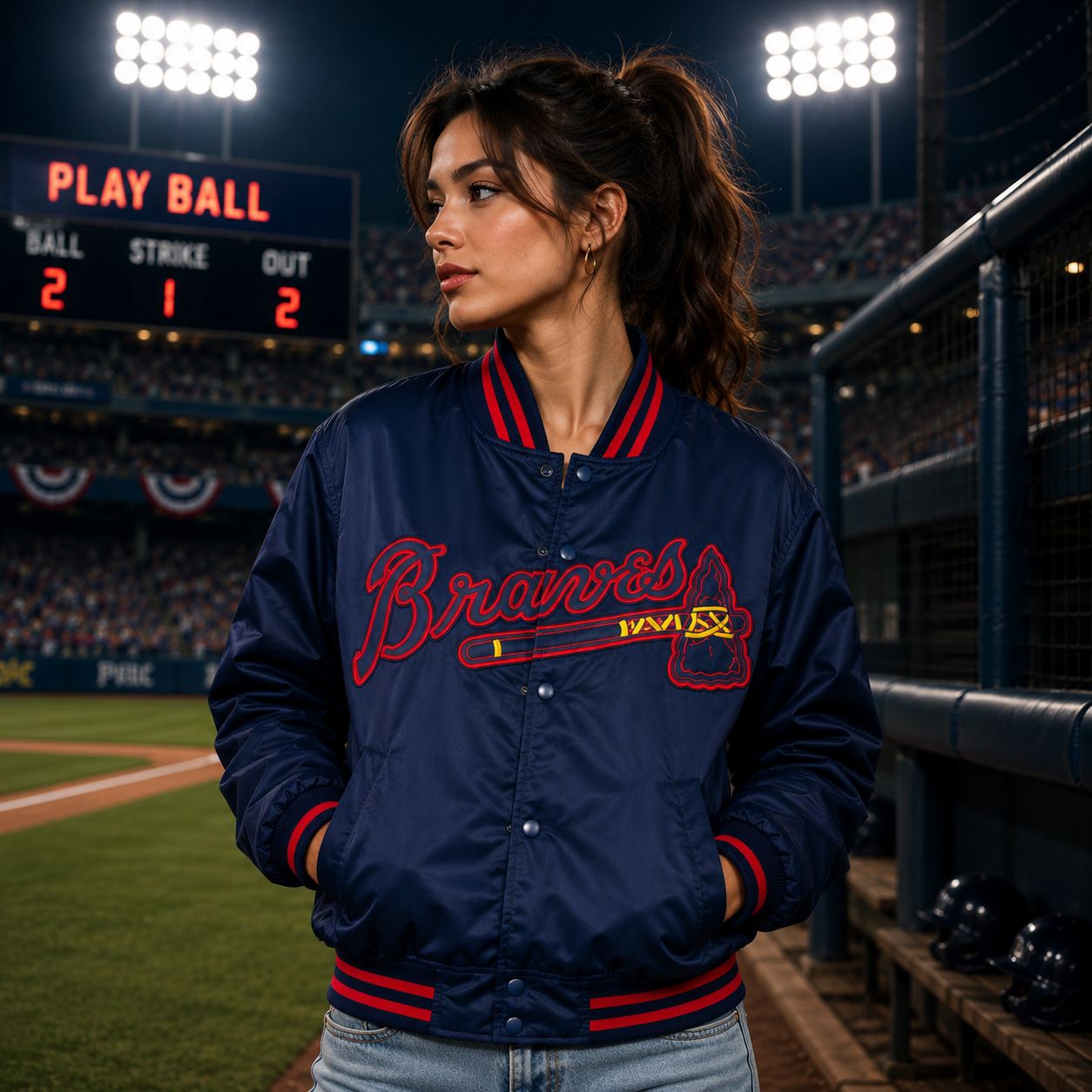 Atlanta Braves Satin Jacket