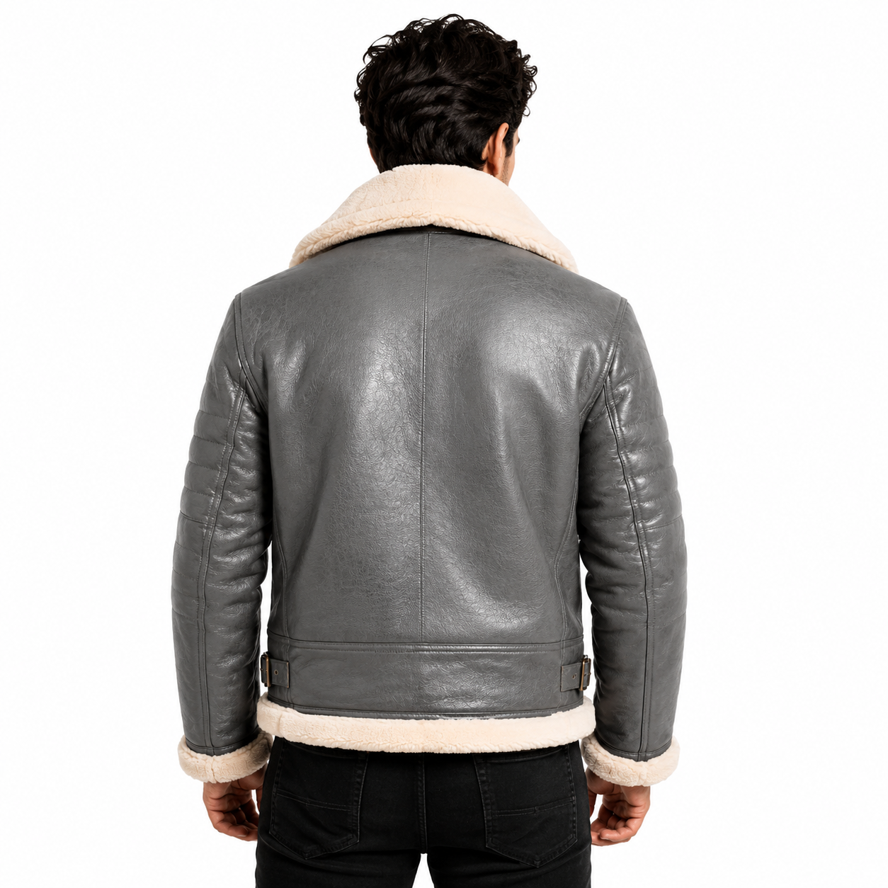 Men's Slate Grey B-3 Aviator Jacket